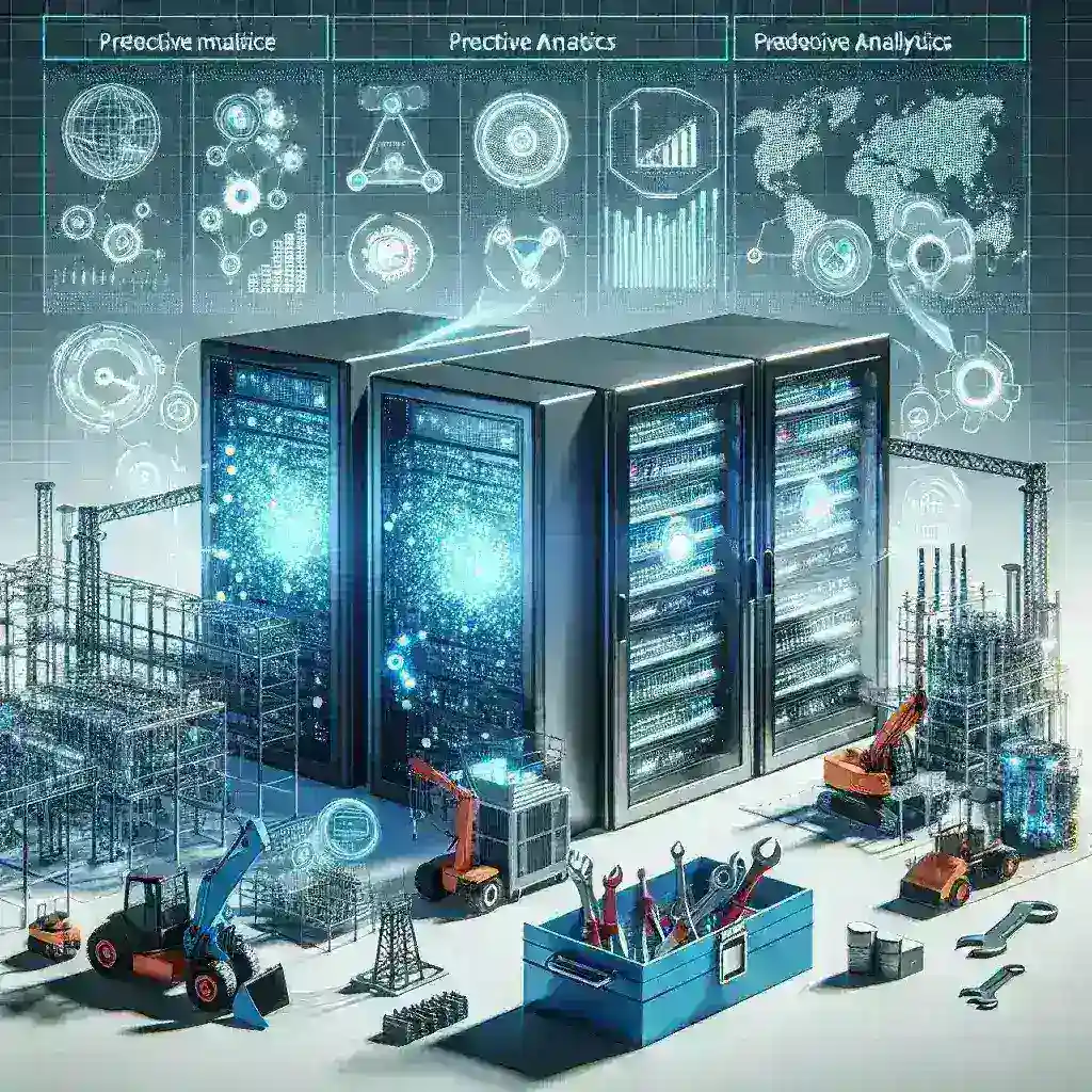 "AI-powered system predicting equipment maintenance needs to minimize downtime in industrial settings."